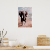Poster Charger Elephant (Cuisine)
