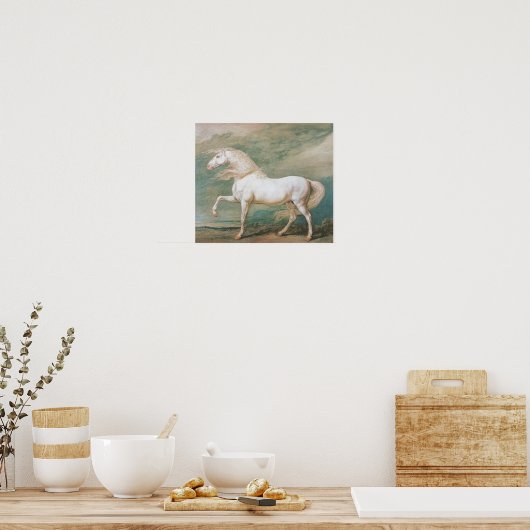 Poster Chargeur blanc (Cuisine)