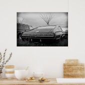 Poster Chargeur de Dodge 1966 (B/W) (Cuisine)