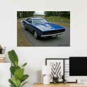Poster Chargeur Dodge 1968 (Bureau à domicile)