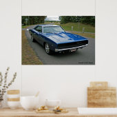 Poster Chargeur Dodge 1968 (Cuisine)