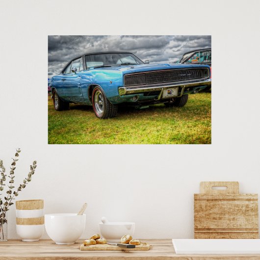 Poster Chargeur Dodge 1970 (Cuisine)
