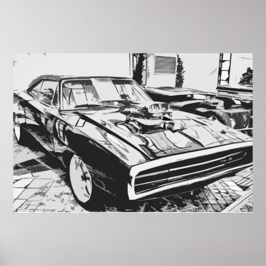 Poster Chargeur Dodge 1970 (Devant)
