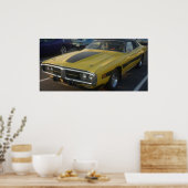 Poster Chargeur Dodge 1974 Haut vinyle dur (Cuisine)