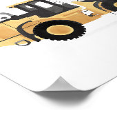 Poster Chargeuse sur roues jaune Véhicule de construction (Coin)