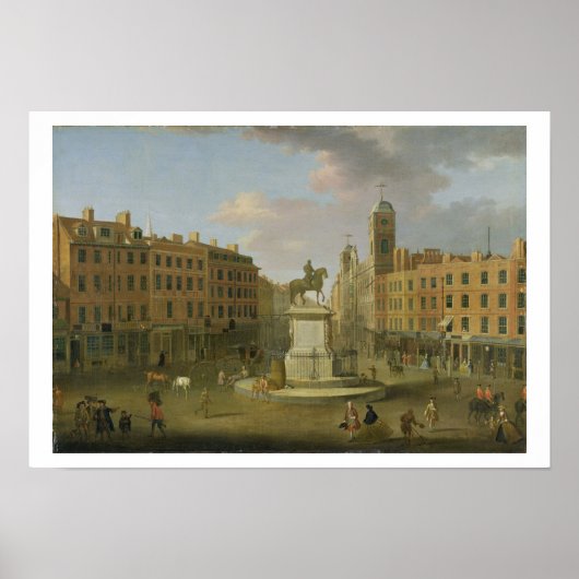 Poster Charing Cross, avec la statue du roi Charles Ier (Devant)