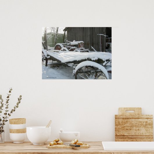 Poster Chariot à neige (Cuisine)