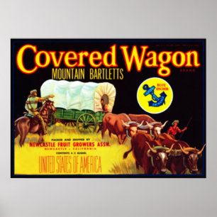 Poster Chariot couvert Bartletts