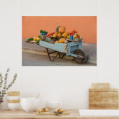 Poster Chariot de fruits et légumes, Cuba (Cuisine)