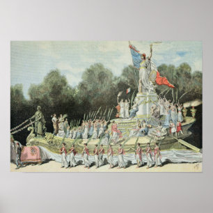 Poster Chariot du triomphe de la République