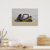 Poster Chariot élévateur d'entrepôt moderne (Cuisine)