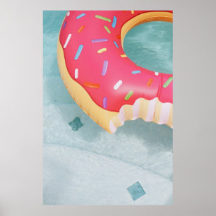Poster Chariot gonflable rose