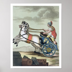 Poster Charioteer, de 'L'Antica Roma', 1825 (éclairage co