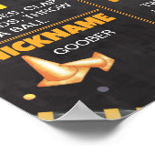 Poster Chariots de construction Signal de jalon d'anniver (Coin)