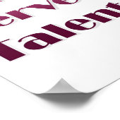 Poster Charisma unique Nerve et talent (Coin)