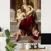 Poster Charité de la peinture classique de Bouguereau (La (Bureau à domicile)
