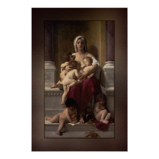 Poster Charité par William Adolphe Bouguereau (Devant)