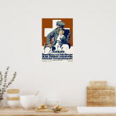 Poster Charité pour le prisonnier de guerre allemand ww1  (Cuisine)