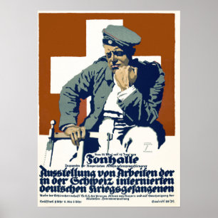 Poster Charité pour le prisonnier de guerre allemand ww1