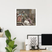 Poster Charlemagne (742-814) Receives the ambassadors fro (Bureau à domicile)