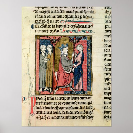 Poster Charlemagne envoyant Ganelon (Devant)