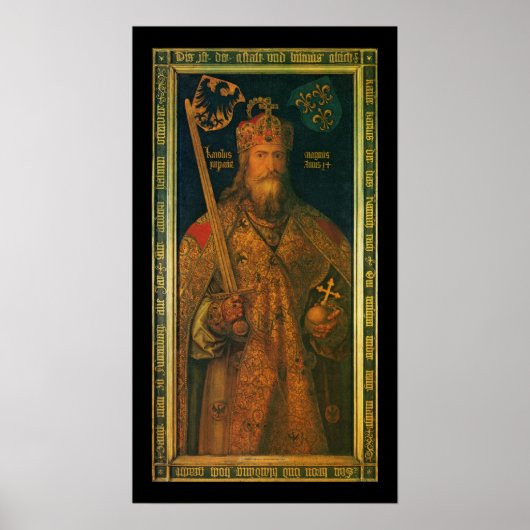 Poster Charlemagne par Dürer Canvas Imprimer (Devant)