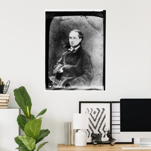 Poster Charles Baudelaire (Bureau à domicile)