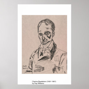 Poster Charles Baudelaire (1821-1867)