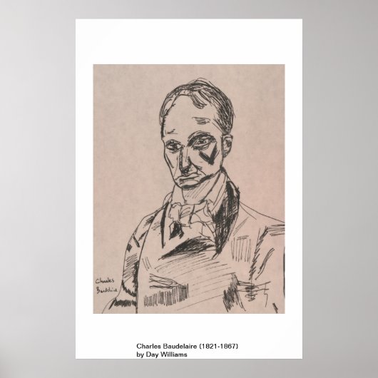 Poster Charles Baudelaire (1821-1867) (Devant)