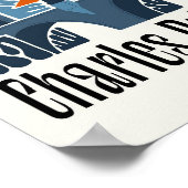 Poster Charles Bridge Prague Tchèque Voyage abstrait flor (Coin)