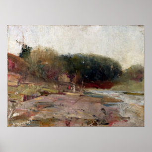 Poster Charles Conder On the River Yarra, près de Heidelb