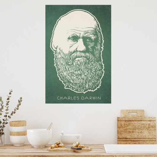 Poster Charles Darwin (Cuisine)