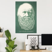 Poster Charles Darwin (Bureau à domicile)
