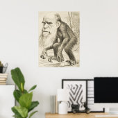Poster Charles Darwin (Bureau à domicile)
