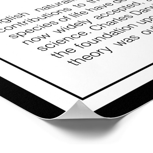 Poster Charles Darwin (Coin)