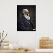 Poster Charles Darwin 1878 Colorisé (Cuisine)