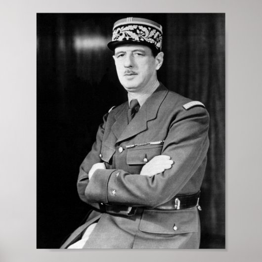 Poster Charles De Gaulle (Devant)