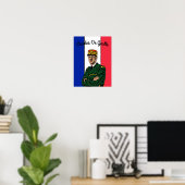 Poster Charles de Gaulle (Bureau à domicile)