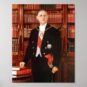 Poster Charles De Gaulle Portrait