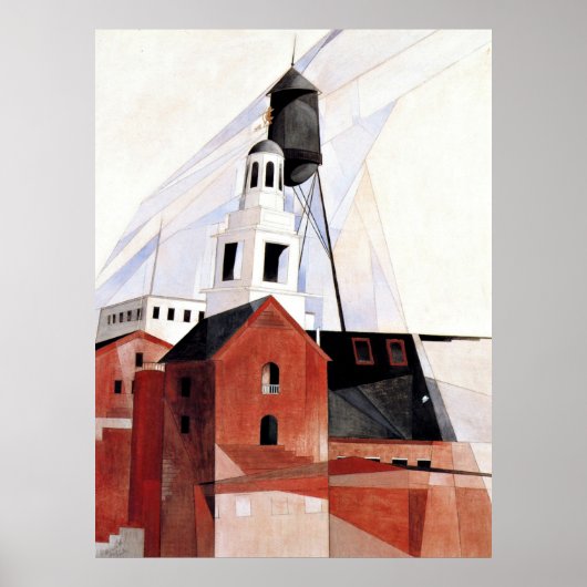 Poster Charles Demuth peinture, Lancaster (Devant)