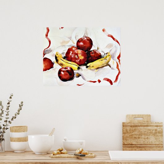 Poster Charles Demuth - Pommes et bananes (Cuisine)