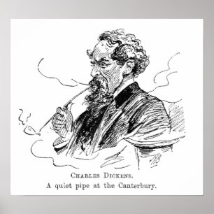 Poster Charles Dickens. Une conduite tranquille au Canteb