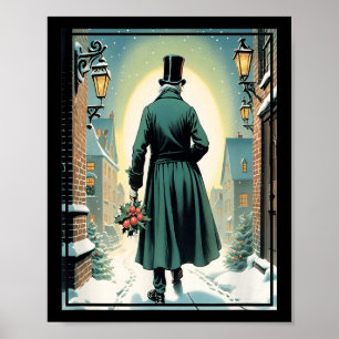 Poster Charles Ens Noël Clic Livre Ebenezer Scrooge