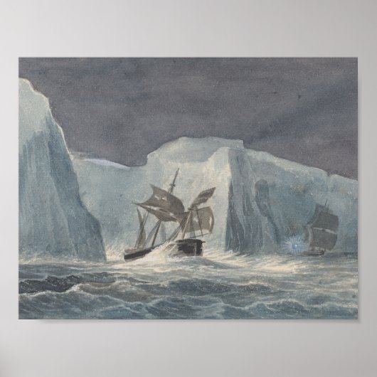 Poster Charles Hamilton Smith - Le passage de l'Erebus (Devant)