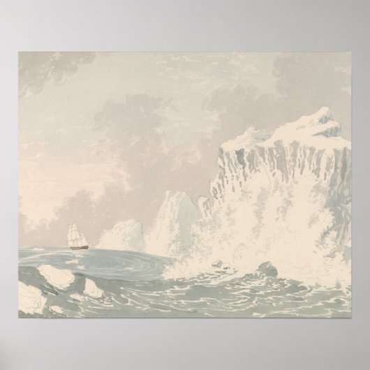 Poster Charles Hamilton Smith - Situation de H.M.S. Hecla (Devant)