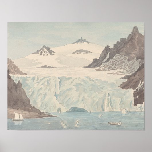 Poster Charles Hamilton Smith - Vue d'un iceberg (Devant)