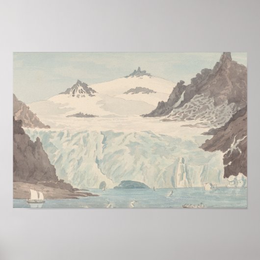 Poster Charles Hamilton Smith - Vue d'un iceberg (Devant)