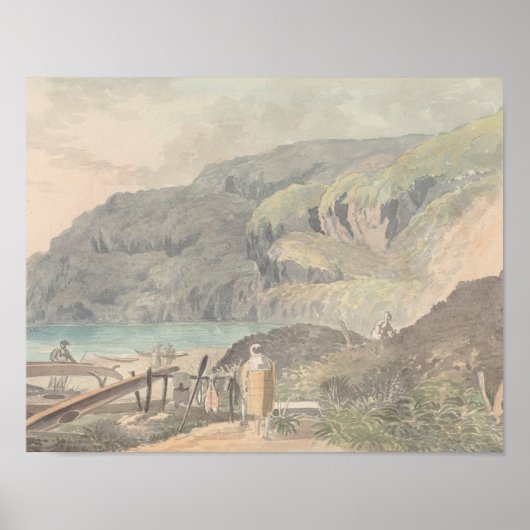 Poster Charles Hamilton Smith - Vue sur un lac (Devant)