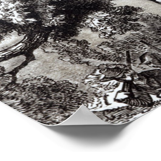 Poster Charles II caché dans le chêne (Coin)