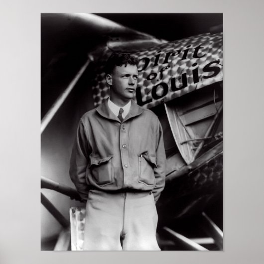 POSTER CHARLES LINDBERGH 1927 (Devant)